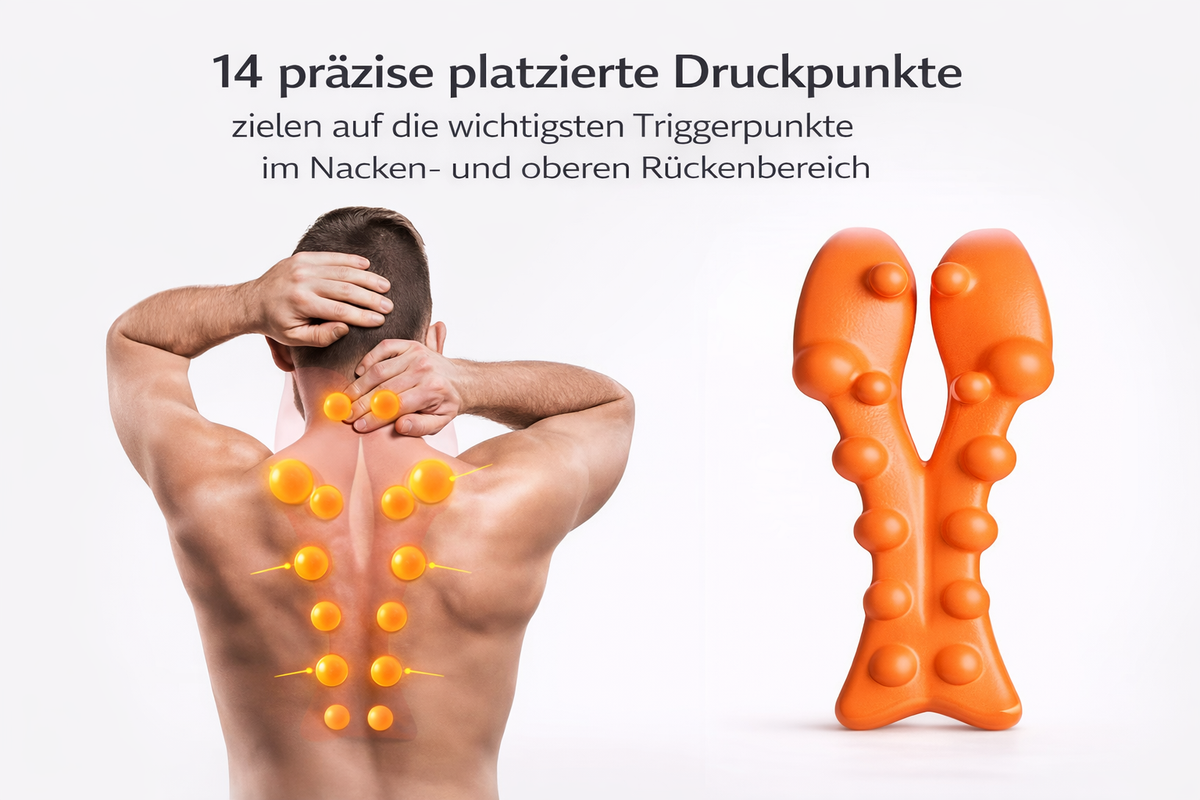 KALMORA™ Nacken-Relaxer – Tägliche 10-Minuten Entlastung für Nacken & Haltung