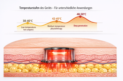 Elektrisches Schröpfgerät 3‑in‑1 – Wärme + Vakuum + Massage  Anti‑Cellulite & Muskelentspannung