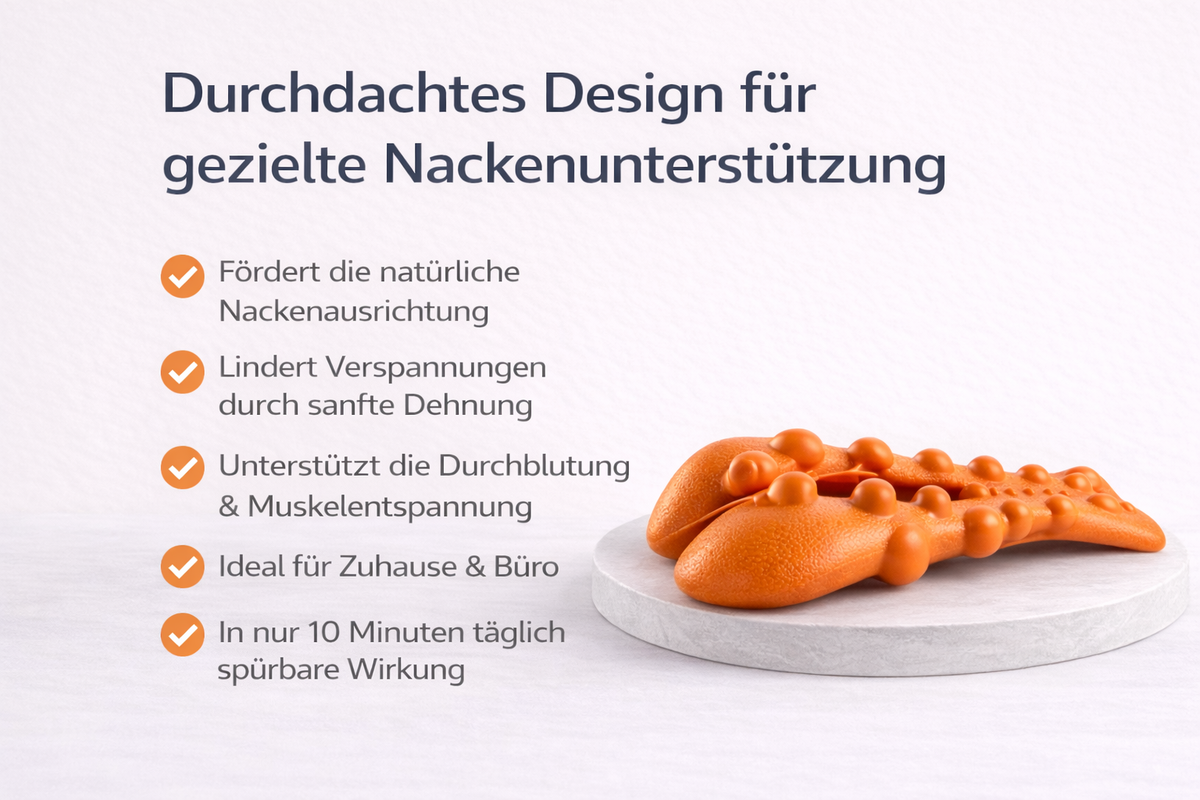KALMORA™ Nacken-Relaxer – Tägliche 10-Minuten Entlastung für Nacken & Haltung