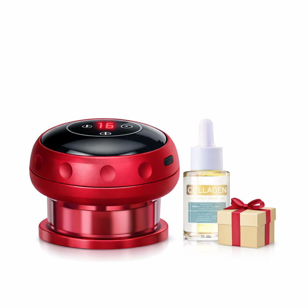 Elektrisches Schröpfgerät 3‑in‑1 – Wärme + Vakuum + Massage  Anti‑Cellulite & Muskelentspannung